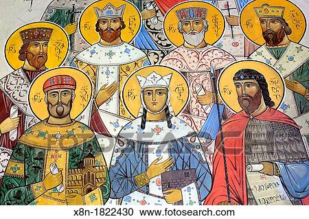 Mural painting, Monastery, Martvili, Samegrelo-Zemo Svaneti, Georgia View Large Photo Image Stock Image - Mural painting, Monastery, Martvili, Samegrelo-Zemo Svaneti, Georgia. Fotosearch
