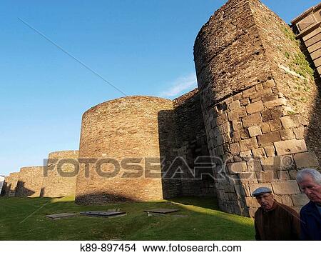 Muralla romana. Lugo, Galicia, Espaa View Large Photo Image Picture - Muralla romana. Lugo, Galicia, Espaa. Fotosearch