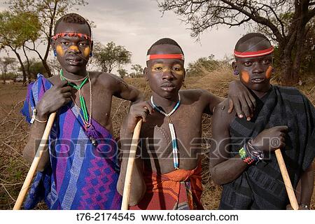 Mursi boys in the Lower Omo Valley of Ethiopia. View Large Photo Image Stock Photography - Mursi boys in the Lower Omo Valley of Ethiopia.. Fotosearch