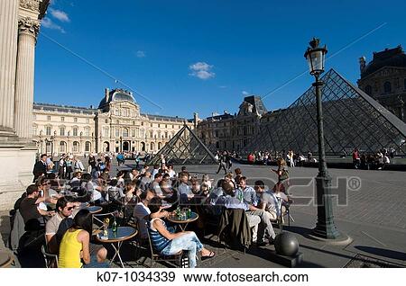 Musee du Louvre and Pei Pyramid, Paris, France View Large Photo Image Stock Photo - Musee du Louvre and Pei Pyramid, Paris, France. Fotosearch