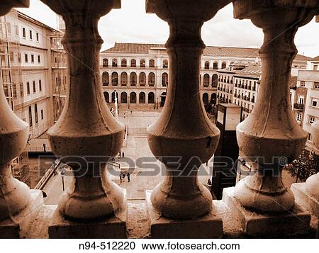Stock Image - Museo Nacional de Arte Reina Sof? a, Plaza SBnchez Bustillo. Madrid. Spain. Europe. Fotosearch