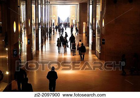 Museum of Louvre, underground passage, Paris, France View Large Photo Image Stock Image - Museum of Louvre, underground passage, Paris, France. Fotosearch