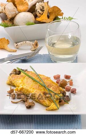 Mushroom omelette View Large Photo Image Stock Image - Mushroom omelette. Fotosearch