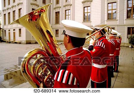 Picture - Music band, Prague. Czech Republic. Fotosearch