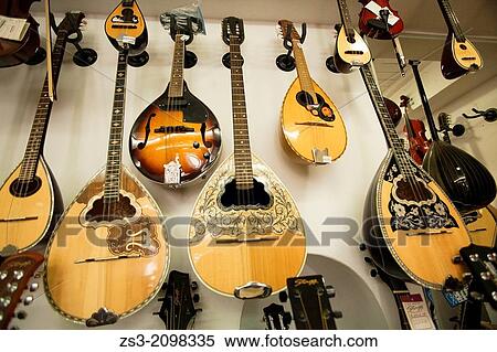Musical instruments in shop at the town center, Little Venice, Mykonos, Cyclades Islands, Greek Islands, Greece, Europe. View Large Photo Image Stock Photography - Musical instruments in shop at the town center, Little Venice, Mykonos, Cyclades Islands, Greek Islands, Greece, Europe.. Fotosearch