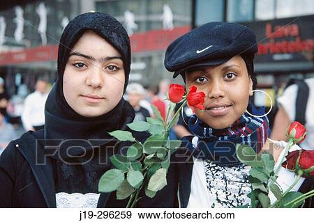 Muslim girls View Large Photo Image Stock Photo - Muslim girls. Fotosearch