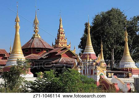 Myanmar, Burma, Nyaungshwe, Shwe Zali Pagoda, View Large Photo Image Picture - Myanmar, Burma, Nyaungshwe, Shwe Zali Pagoda,. Fotosearch