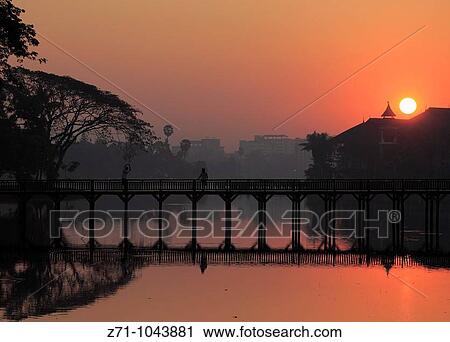 Myanmar, Burma, Yangon, Rangoon, Kandawgyi Lake View Large Photo Image Stock Image - Myanmar, Burma, Yangon, Rangoon, Kandawgyi Lake. Fotosearch