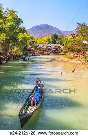 Myanmar, Inle Lake, Indein City. View Large Photo Image Stock Photo - Myanmar, Inle Lake, Indein City.. Fotosearch