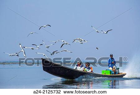 Myanmar, Inle lake. View Large Photo Image Stock Image - Myanmar, Inle lake.. Fotosearch