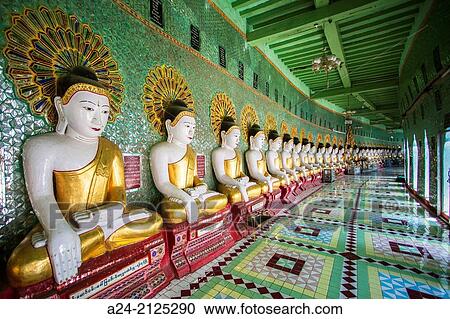 Myanmar, near Mandalay, Sagaing City, Sagaing Hill, U Min Thone-Se Pagoda. View Large Photo Image Stock Image - Myanmar, near Mandalay, Sagaing City, Sagaing Hill, U Min Thone-Se Pagoda.. Fotosearch