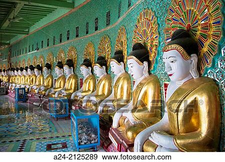 Myanmar, near Mandalay, Sagaing City, Sagaing Hill, U Min Thone-Se Pagoda. View Large Photo Image Stock Photo - Myanmar, near Mandalay, Sagaing City, Sagaing Hill, U Min Thone-Se Pagoda.. Fotosearch