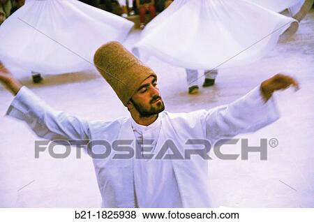 Mystic dance performed within the Sama worship ceremony by the Sufi Dervishes, Konya, Anatolia, Turkey View Large Photo Image Stock Photo - Mystic dance performed within the Sama worship ceremony by the Sufi Dervishes, Konya, Anatolia, Turkey. Fotosearch