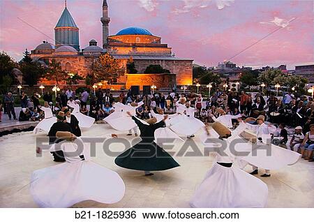 Mystic dance performed within the Sama worship ceremony by the Sufi Dervishes, Konya, Anatolia, Turkey View Large Photo Image Stock Photograph - Mystic dance performed within the Sama worship ceremony by the Sufi Dervishes, Konya, Anatolia, Turkey. Fotosearch