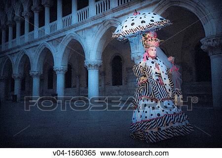 Mystical view of a masked woman at the carnival in Venice, Italy, Europe View Large Photo Image Stock Photography - Mystical view of a masked woman at the carnival in Venice, Italy, Europe. Fotosearch