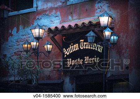 Mystical view of lanterns at the entrance to a restaurant in Venice, Italy, Europe View Large Photo Image Stock Image - Mystical view of lanterns at the entrance to a restaurant in Venice, Italy, Europe. Fotosearch