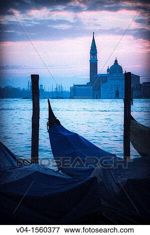 Mystical view of San Giorgio Maggiore with gondolas in the foreground, Venice, Italy, Europe View Large Photo Image Stock Photo - Mystical view of San Giorgio Maggiore with gondolas in the foreground, Venice, Italy, Europe. Fotosearch