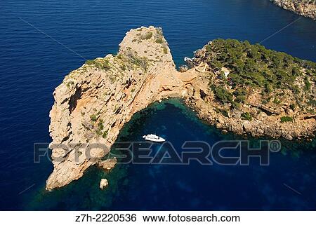 Na Foradada, Mallorca aerial view. View Large Photo Image Stock Photograph - Na Foradada, Mallorca aerial view.. Fotosearch