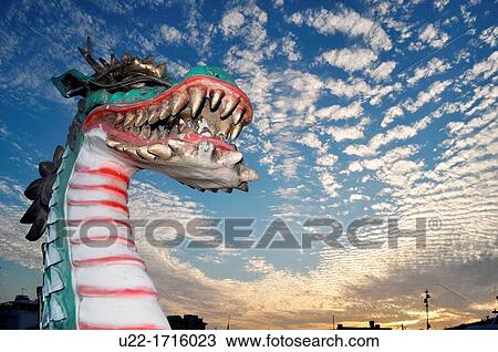 Stock Image - Naha Japan: sunset at Tomari Wharf. Fotosearch