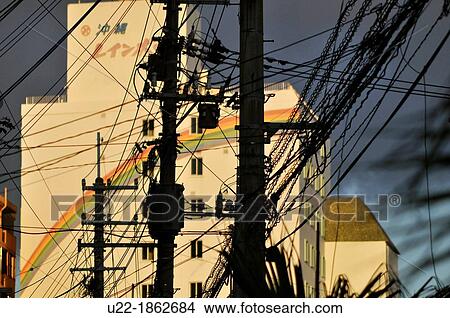 Naha, Okinawa, Japan, electric wires mess in the city centre View Large Photo Image Picture - Naha, Okinawa, Japan, electric wires mess in the city centre. Fotosearch