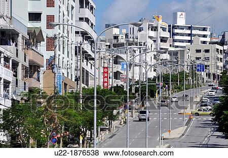 Naha, Okinawa, Japan, road in Yorimiya neighborhood View Large Photo Image Stock Photo - Naha, Okinawa, Japan, road in Yorimiya neighborhood. Fotosearch