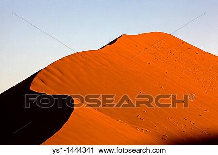 Stock Image - NAMIB-NAUKLUFT PARK, NAMIB DESERT, SOSSULSVLEI DUNES, DUNE 45 IN NAMIBIA -. Fotosearch