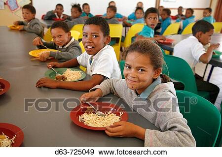 NAMIBIA Children eating lunch at Rehobeth Primary School View Large Photo Image Stock Photo - NAMIBIA Children eating lunch at Rehobeth Primary School. Fotosearch