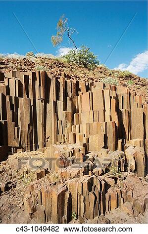 Namibia - The so-called? organ pipes?, basaltic rock formations near Twyfelfontein in the Damaraland View Large Photo Image Stock Image - Namibia - The so-called? organ pipes?, basaltic rock formations near Twyfelfontein in the Damaraland. Fotosearch
