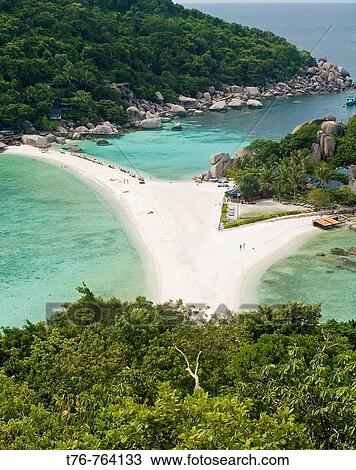 Stock Image - Nang Yuan and Koh Tao island in Thailand. Fotosearch