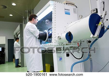 Stock Image - Nanomaterials laboratory CIC nanoGUNE, Nano science Cooperative Research Center, San Sebastian, Gipuzkoa, Euskadi, Spain. Fotosearch