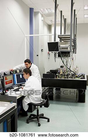 Stock Image - Nanooptics laboratory, AFM-Raman setup, SNOM, CIC nanoGUNE, Nanoscience Cooperative Research Center, San Sebastian, Gipuzkoa, Euskadi, Spain. Fotosearch
