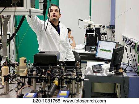 Stock Photography - Nanooptics laboratory, AFM-Raman setup, SNOM, CIC nanoGUNE, Nanoscience Cooperative Research Center, San Sebastian, Gipuzkoa, Euskadi, Spain. Fotosearch