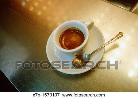 Naples Italy Espresso coffee on zinc bar counter View Large Photo Image Stock Photo - Naples Italy Espresso coffee on zinc bar counter. Fotosearch