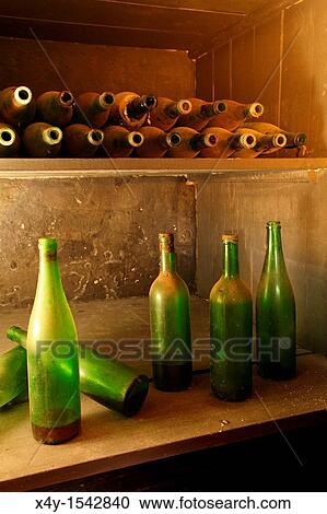 Stock Image - Narodny salon vin - the historic wine cellar in Pezinok, where the best 100 slovak wines of each year are displayed, Slovakia. Fotosearch