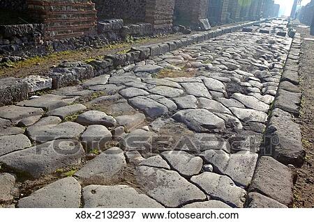 Narrow street of Pompeii, Italy. View Large Photo Image Stock Photo - Narrow street of Pompeii, Italy.. Fotosearch