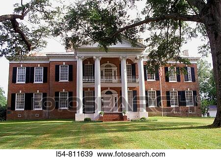 Natchez Trace Mississippi Auburn House Antebellum Home View Large Photo Image Stock Photo - Natchez Trace Mississippi Auburn House Antebellum Home. Fotosearch