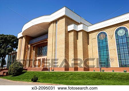 Stock Image - National Arts Centre, Ozbek Liboslari Galereyasi, Tashkent, Uzbekistan.. Fotosearch