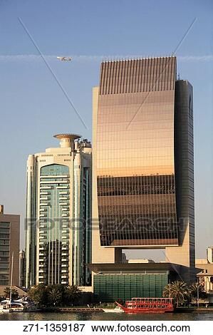 National Bank, Deira skyline, Dubai, United Arab Emirates View Large Photo Image Stock Photo - National Bank, Deira skyline, Dubai, United Arab Emirates. Fotosearch