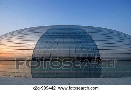 National Centre for the Performing Arts Beiijing China also known as? the egg? due to its futuristic shape. View Large Photo Image Stock Image - National Centre for the Performing Arts Beiijing China also known as? the egg? due to its futuristic shape.. Fotosearch