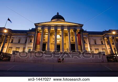 National Gallery, Trafalgar Square, London, England, UK View Large Photo Image Stock Photo - National Gallery, Trafalgar Square, London, England, UK. Fotosearch