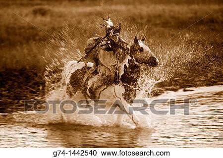 Native American Riding on Horseback Re-enactment Model Released View Large Photo Image Stock Image - Native American Riding on Horseback Re-enactment Model Released. Fotosearch