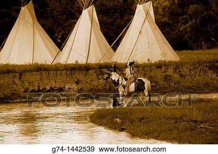 Native American Riding on Horseback Re-enactment Model Released View Large Photo Image Stock Photo - Native American Riding on Horseback Re-enactment Model Released. Fotosearch