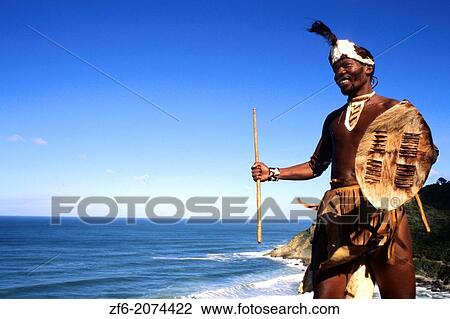 Native Pondo Tribe Warrior in South Africa on the Water Near Wilderness. View Large Photo Image Stock Image - Native Pondo Tribe Warrior in South Africa on the Water Near Wilderness.. Fotosearch