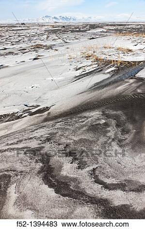 Stock Image - Nature details, winter landscape, Southern Iceland, Iceland, Europe. Fotosearch