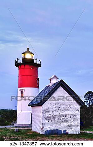 Nauset Light, Cape Cod National Seashore, Eastham, Cape Cod, MA View Large Photo Image Stock Photo - Nauset Light, Cape Cod National Seashore, Eastham, Cape Cod, MA. Fotosearch
