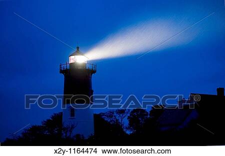Nauset Light shines during a stormy night, Cape Cod National Seashore, Eastham, Cape Cod, MA, USA View Large Photo Image Picture - Nauset Light shines during a stormy night, Cape Cod National Seashore, Eastham, Cape Cod, MA, USA. Fotosearch