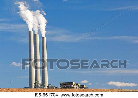 Navajo Nation power plant, Page, Arizona, USA View Large Photo Image Picture - Navajo Nation power plant, Page, Arizona, USA. Fotosearch