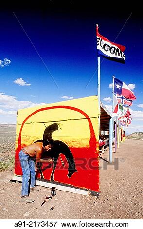 Navajo shop near Grand Canyon. Arizona. United states (USA). View Large Photo Image Stock Photo - Navajo shop near Grand Canyon. Arizona. United states (USA).. Fotosearch