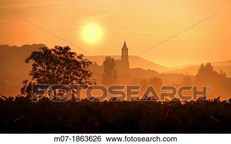 Navarrete, early light, Santiago Way, La Rioja, Spain. View Large Photo Image Stock Photograph - Navarrete, early light, Santiago Way, La Rioja, Spain.. Fotosearch