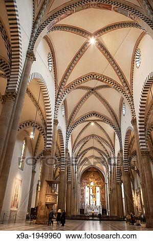 Nave of Santa Maria Novella Church in Florence; Italy. View Large Photo Image Stock Image - Nave of Santa Maria Novella Church in Florence; Italy.. Fotosearch